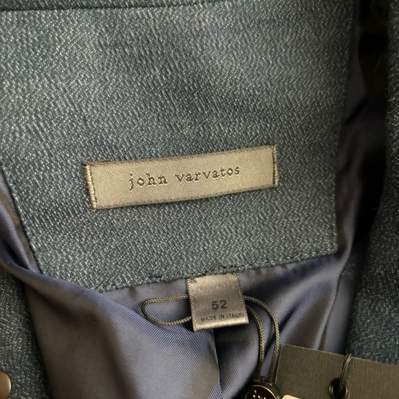 John Varvatos Men’s Wallace Jacket Blue Size 52 Medium Slim Fit New - Picture 9 of 12